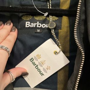 barbour tartan plaid jacket  M. NWT